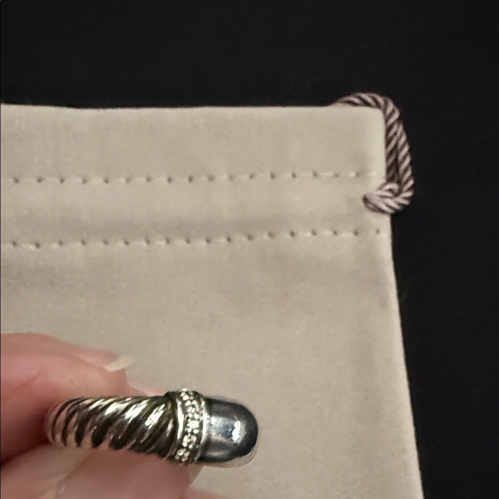 David Yurman Silver Band with Pouch size 5.5 - Picture 5 of 5